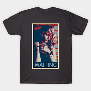 Waiting Girl - Shepard Fairey style design T-Shirt